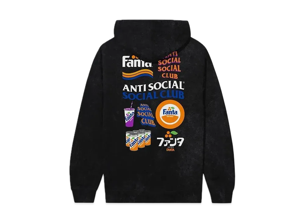 ANTI SOCIAL SOCIAL CLUB x FANTA Pop Hoodie "Black"