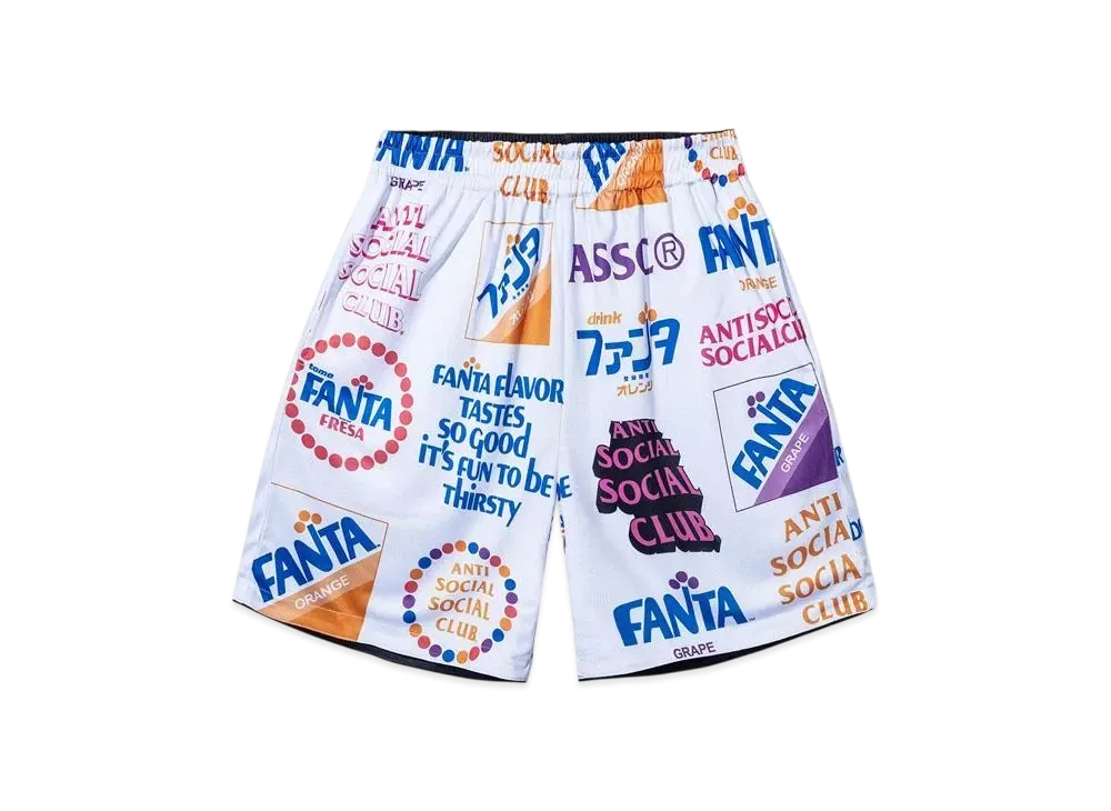 ANTI SOCIAL SOCIAL CLUB x FANTA Flavor Short "White/Black"