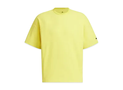 adidas Loose Fit Waffle Fabric Short Sleeve T-shirt "Pure Sulfur"