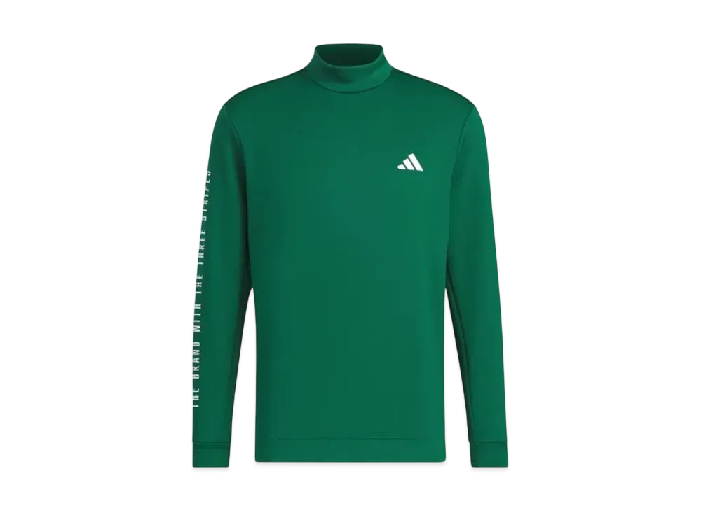 adidas Warding Mockneck Long Sleeve Shirt "Collegiate Green"