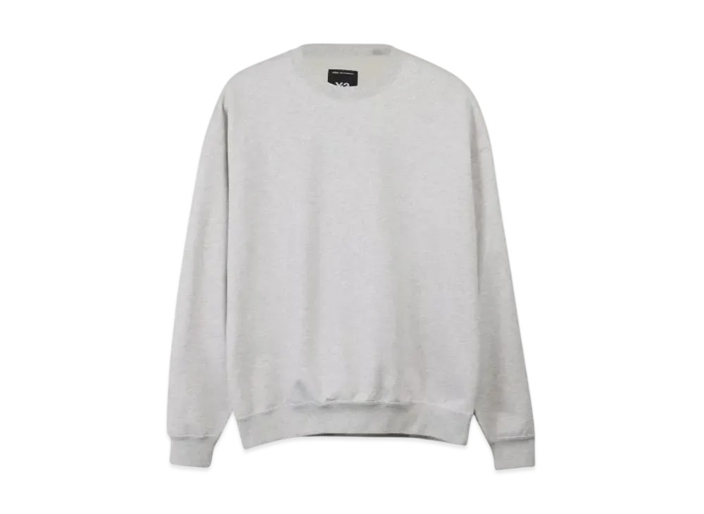 adidas Y-3 Brushed Terry Crew Sweatshirt "Light Grey Heather"