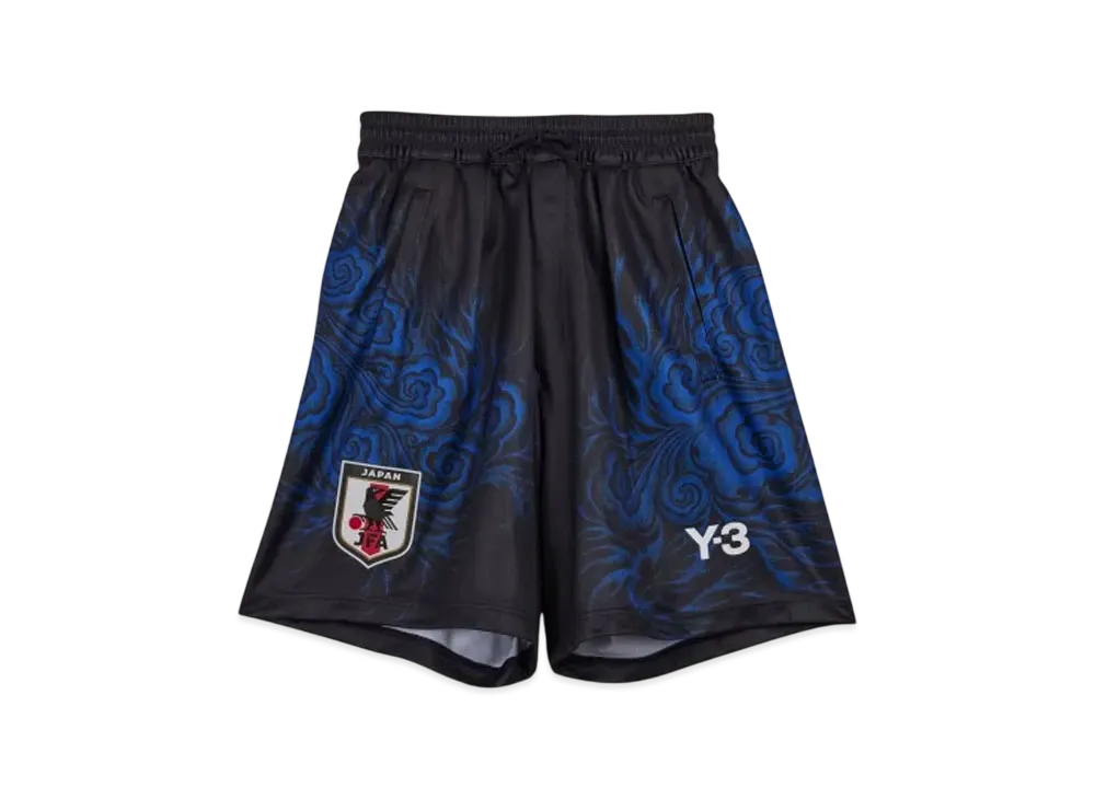 adidas Y-3 JFA Graphic Shorts "Black/Bold Blue"