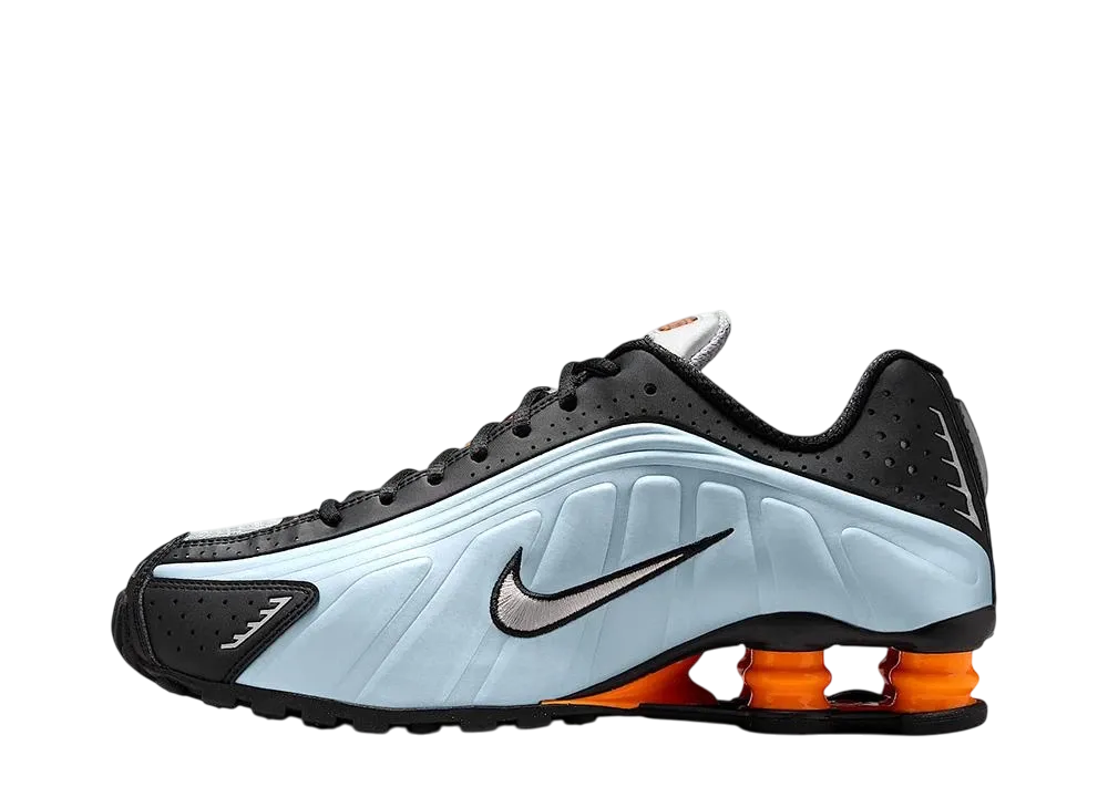 Nike Women's Shox R4 "Blue Tint/Total Orange/Black/Metallic Silver"