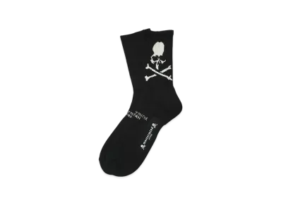 MASTERMIND JAPAN-CREW SOCKS"BLACK"
