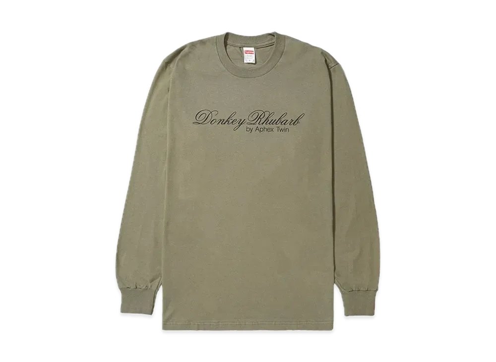 Supreme x Aphex Twin Donkey Rhubarb L/S Tee "Olive"