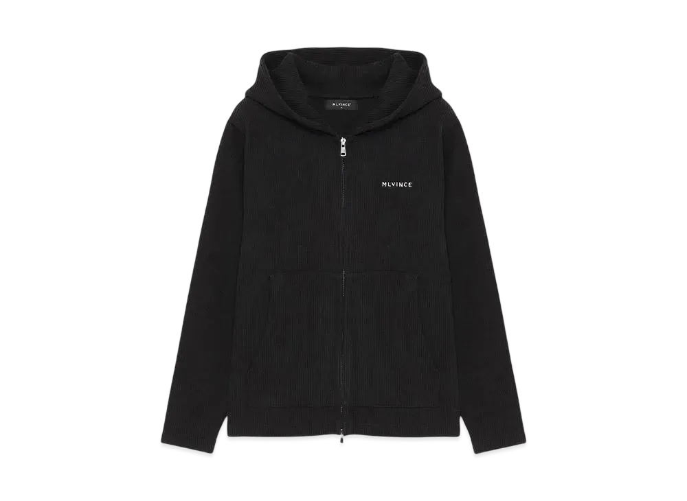 MLVINCE KNIT ZIP HOODY"BLACK"