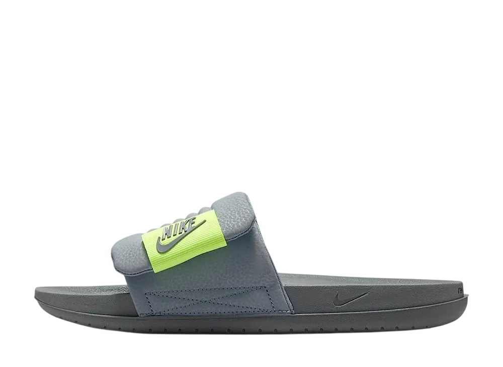 ★Nike★ Offcourt Adjust Slide M Cool Grey Volt DQ9624006 Nike Offcourt Adjust Slide Cool Grey Volt Men's - DQ9624-006