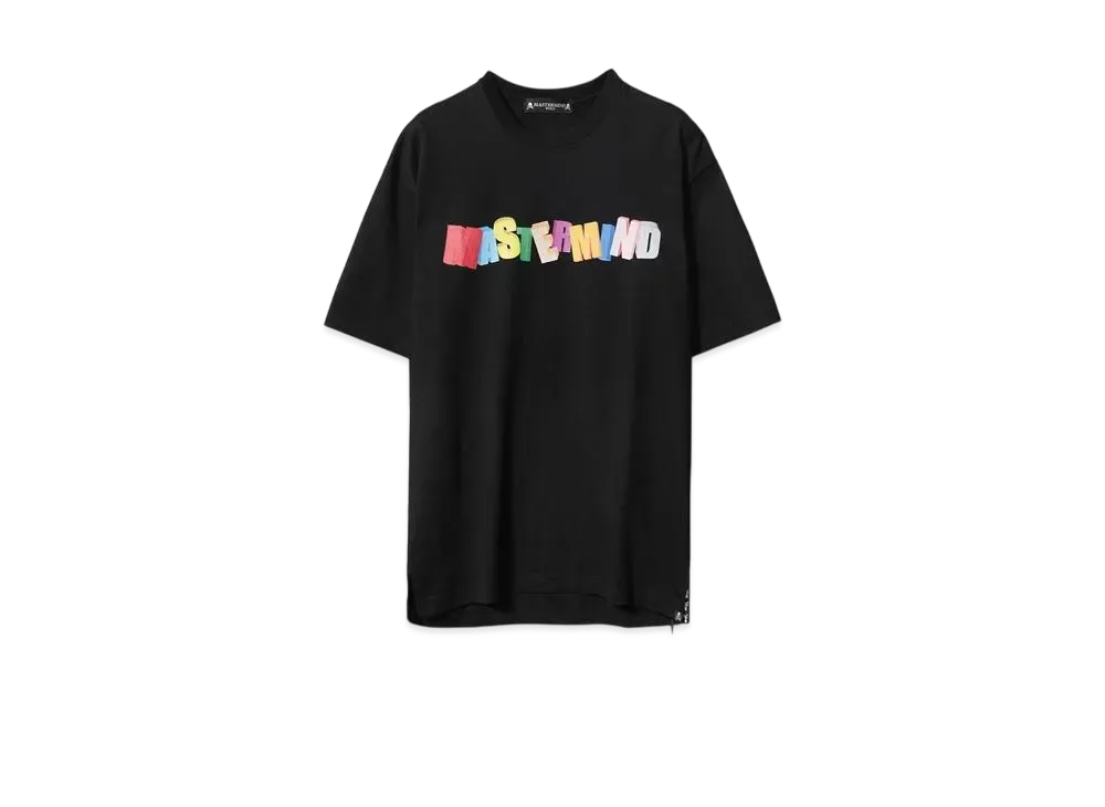 MASTERMIND WORLD-MULTI COLOR LOGO TEE"BLACK"