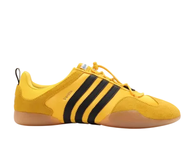 Bad Bunny × adidas Ballerina "Bold Gold/Core Black/Gum"