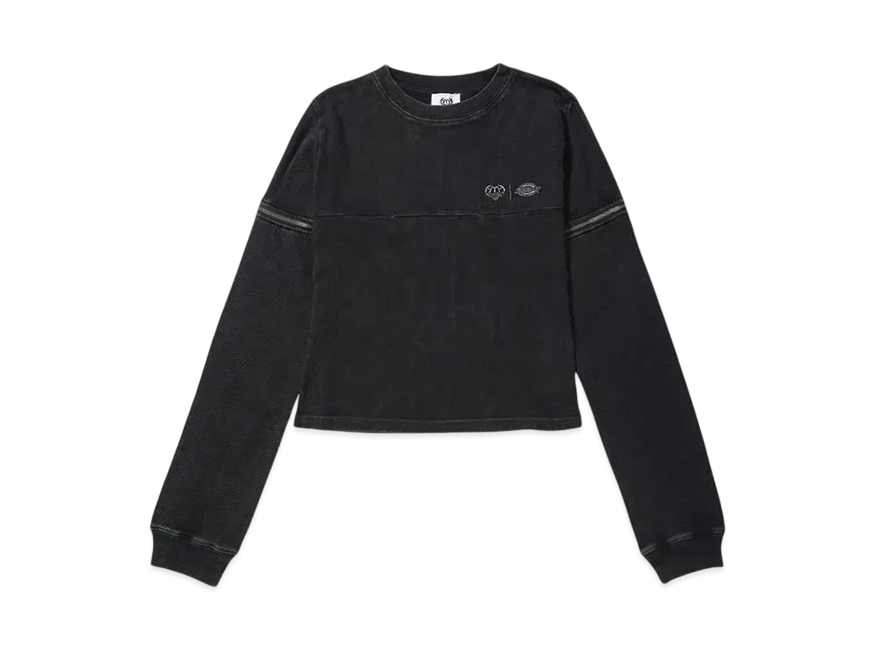 HTH Dickies x HTH Ladies Rib cut sew "BLACK"