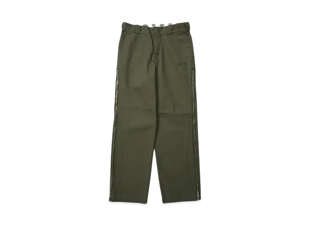 HTH Dickies x HTH Side zip wide pants "KHAKI"