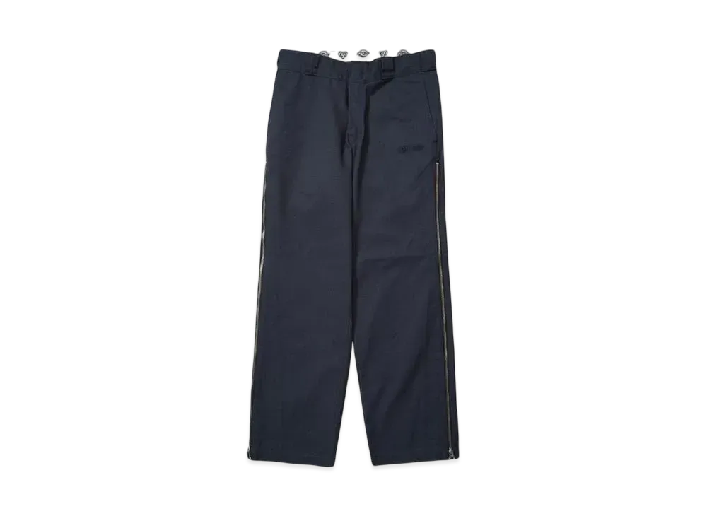 HTH Dickies x HTH Side zip wide pants "NAVY"
