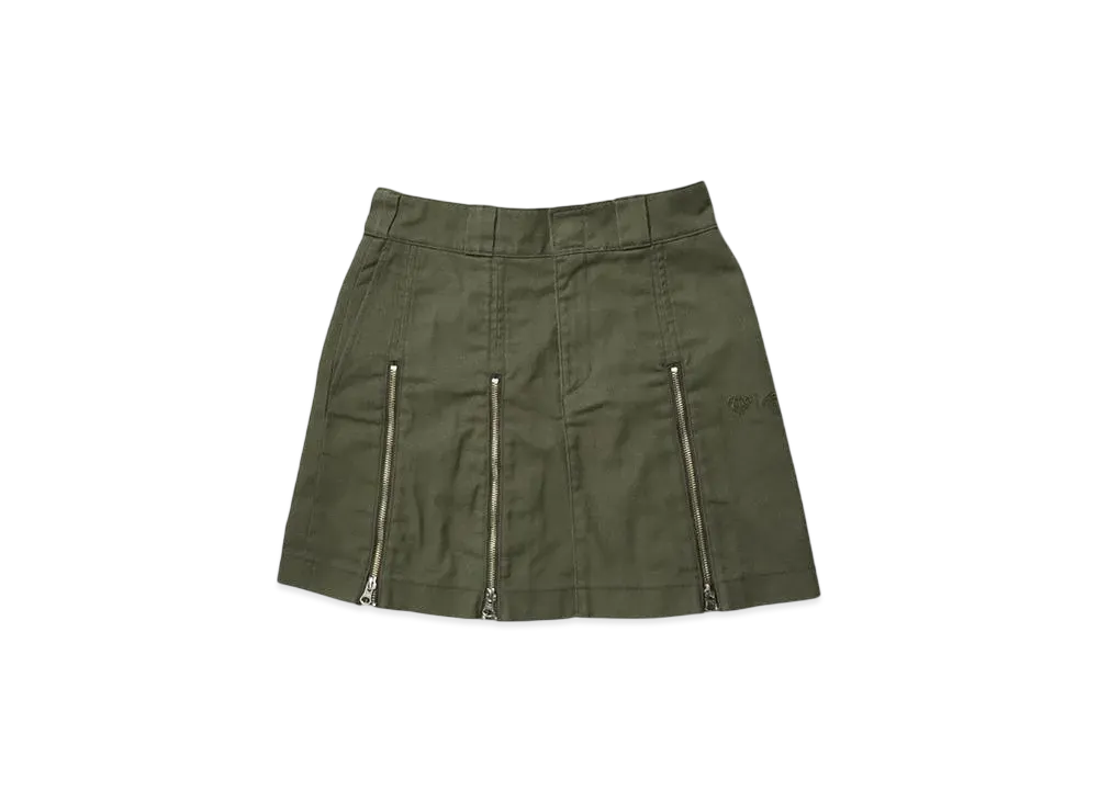 HTH Dickies x HTH Zip mini skirt "KHAKI"