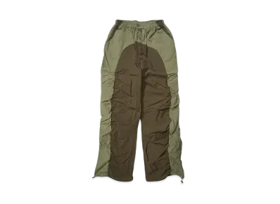 HTH nylon shirring pants "KHAKI"