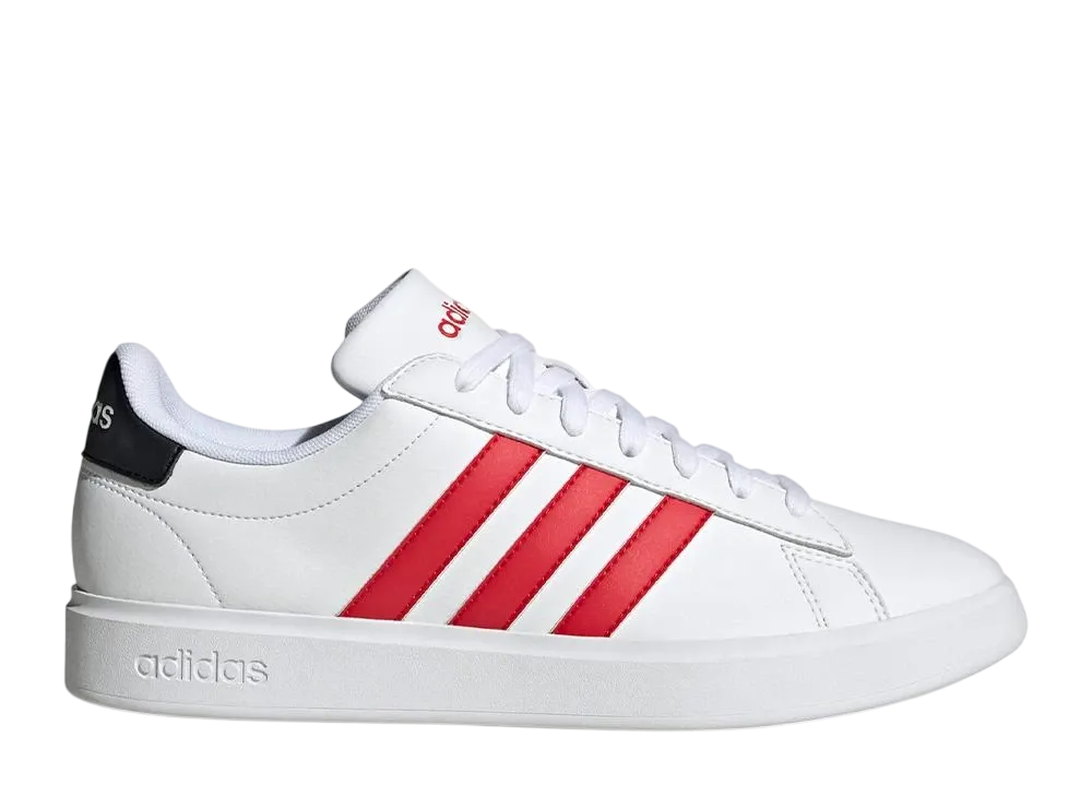 アディダス グランドコート2.0 "クラウドホワイト/ベタースカーレット/コアブラック"