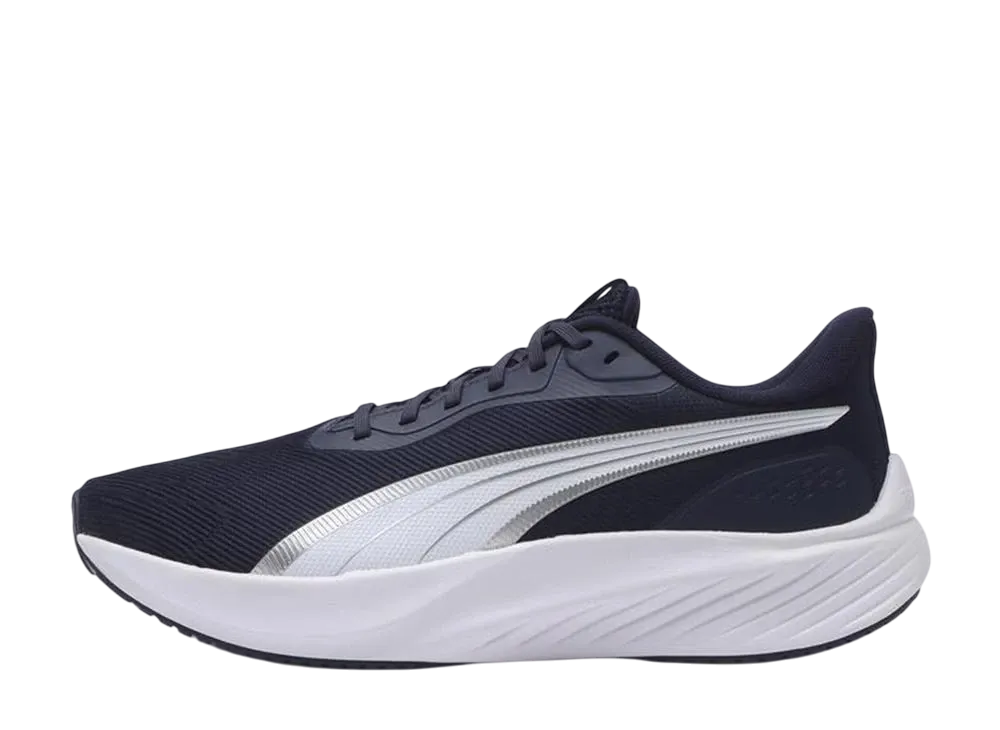 プーマ パウンス ライト ワイド "ネイビー/シルバー"