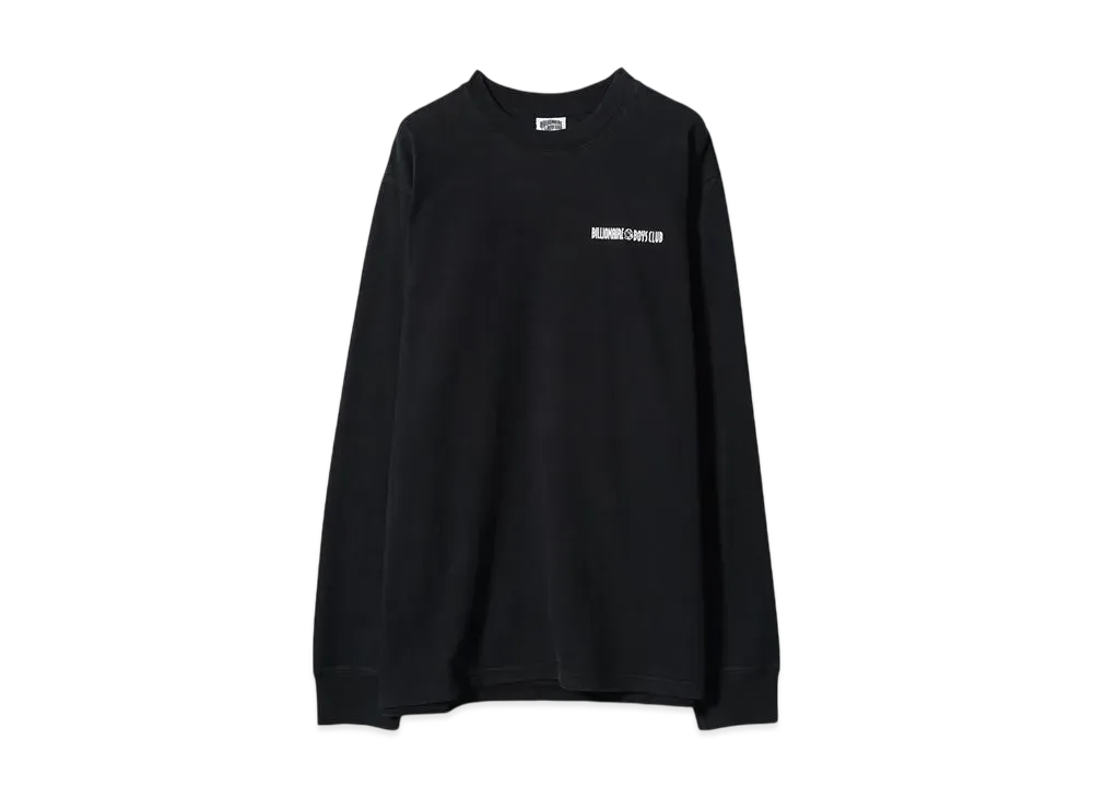 BILLIONAIRE BOYS CLUB BB HELMET WASHED LS T-SHIRT "BLACK"
