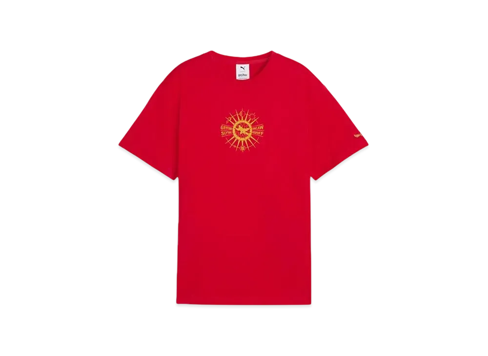 PUMA x Harry Potter Boys Relax Graphic Short Sleeve T-Shirt "For All Time Red"