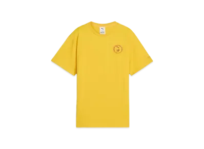 PUMA x Harry Potter Boys Relax Graphic Short Sleeve T-Shirt "Yellow Sizzle"