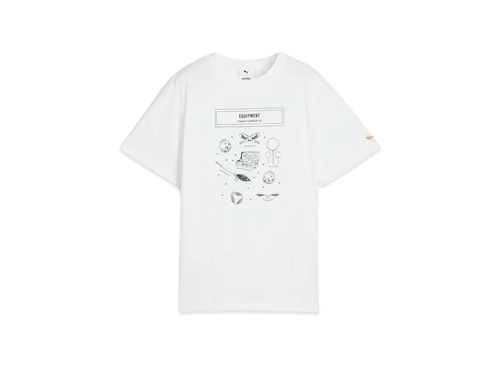 PUMA x Harry Potter Boys Relax Graphic Short Sleeve T-Shirt "Puma White"