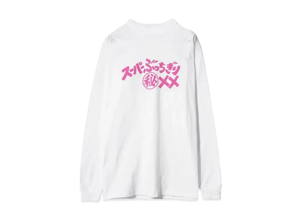 BUENA VISTA スーパーぶっちぎりマル秘×× L/S tee "WHITE"