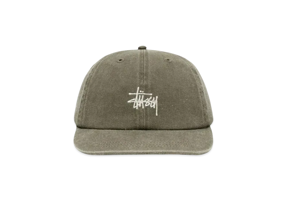 Stussy Low Pro Basic Washed Strapback "Olive"
