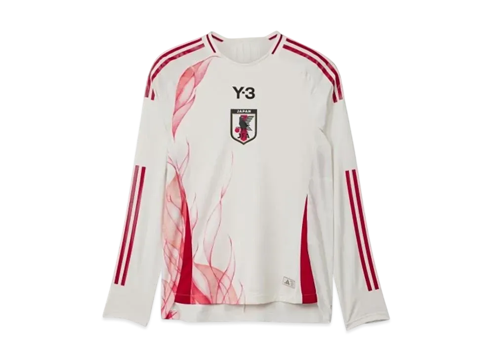 adidas Y-3 Japan National Soccer National Team 2024 Away Authentic Long Sleeve Uniform "Core White"