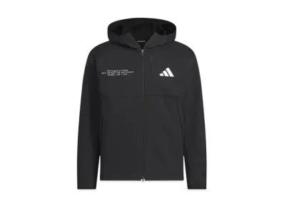adidas Adaptation Double Knit Hooded Track Jacket "Black"