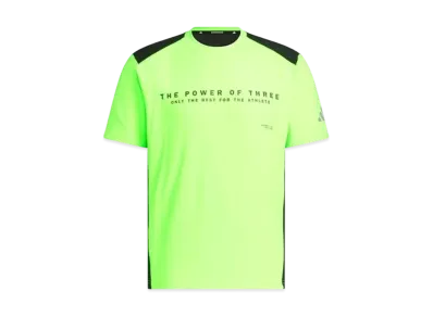 adidas Adaptation Double Knit Short Sleeve T-Shirt "Lucid Lemon"