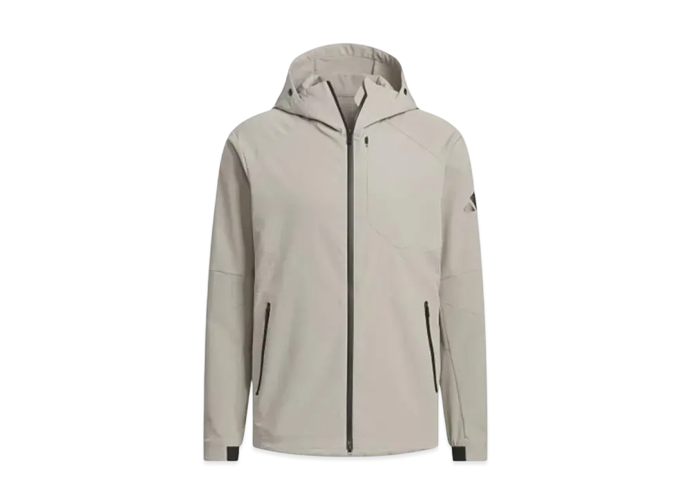 adidas Premium Stretch Woven Full-Zip Parka "Putty Beige"