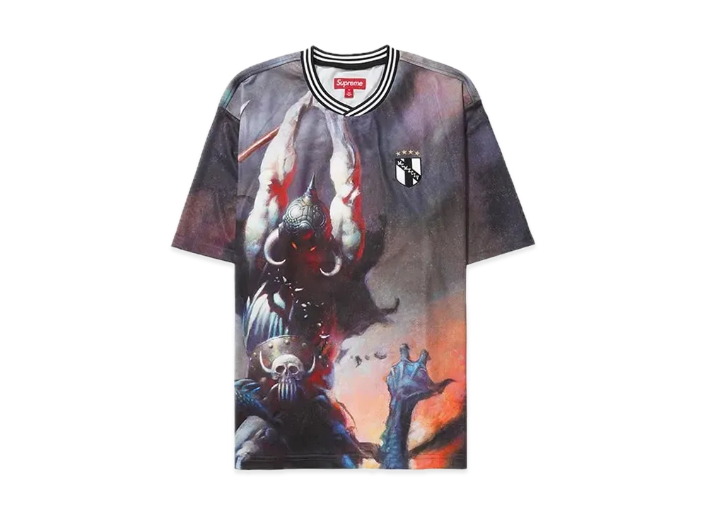 Supreme x Frank Frazetta Soccer Jersey "Death Dealer"
