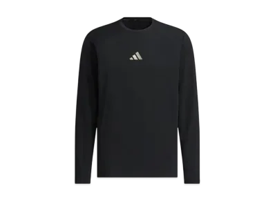 adidas Premium Double Knit Long Sleeve T-shirt "Black"