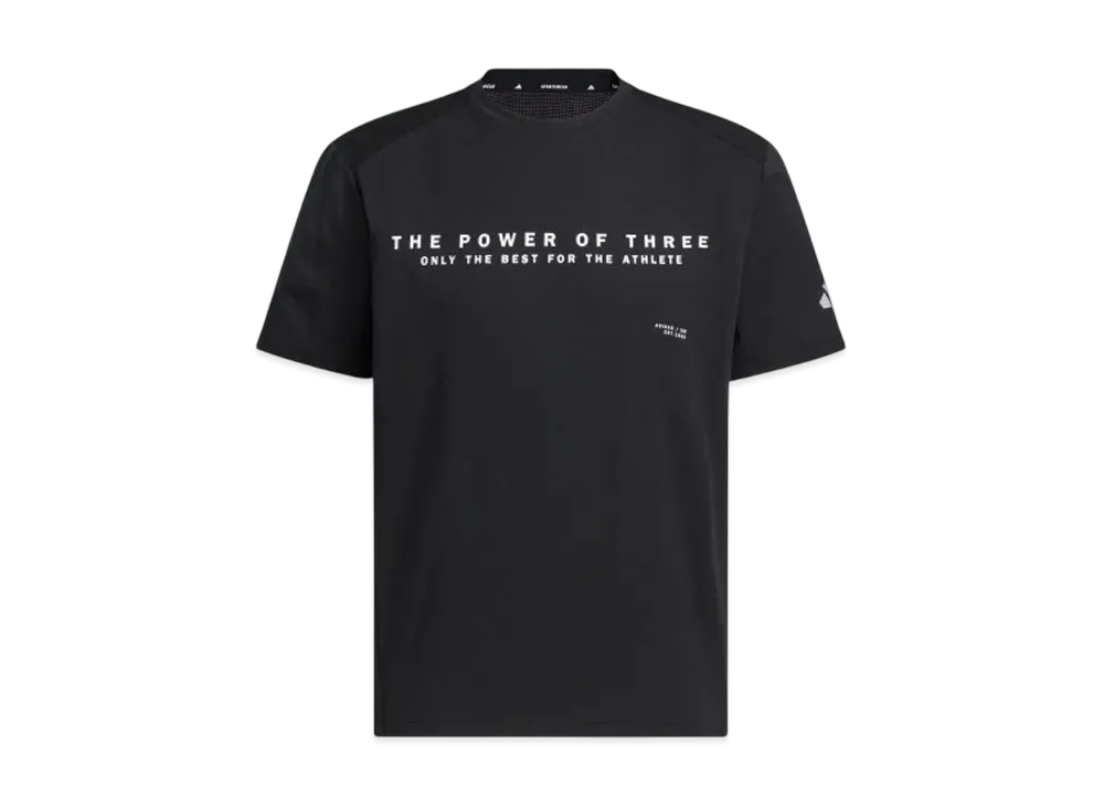 adidas Adaptation Double Knit Short Sleeve T-Shirt "Black"