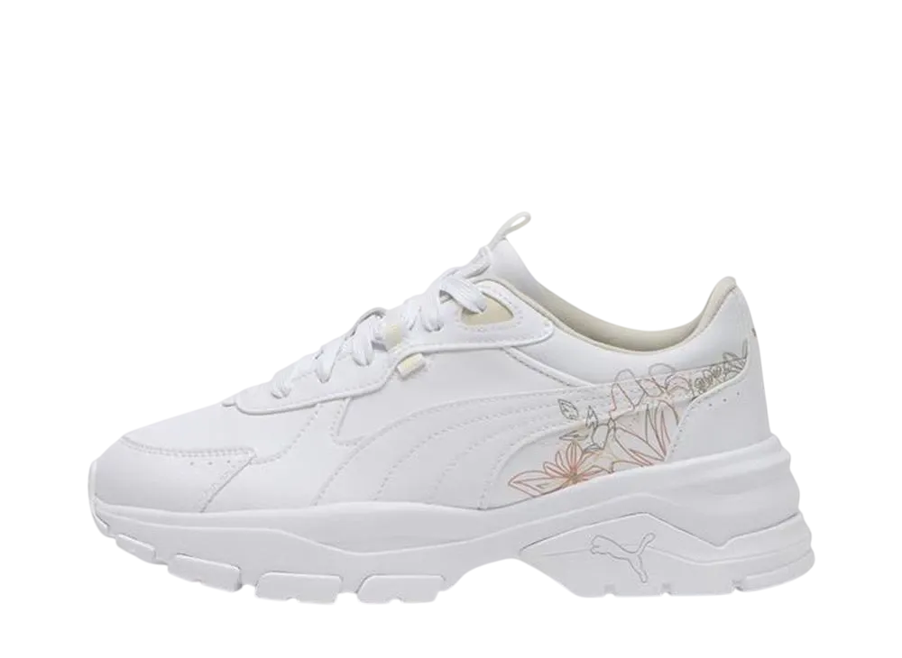 プーマ ウィメンズ カシーア ヴィア グラフィック "ホワイト/アルパインスノー"