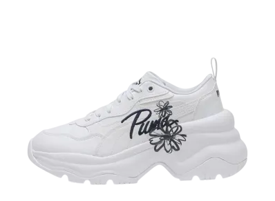 Puma Women's Cilia Wedge GR "White/Navy"