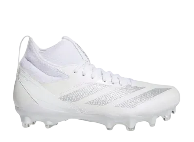 adidas Adizero Impact American Football Cleats "Cloud White/Silver Metallic"