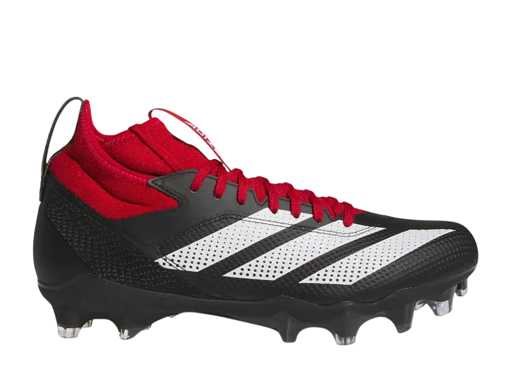 adidas Adizero Impact American Football Cleats "Core Black/Cloud White/Team Power Red"