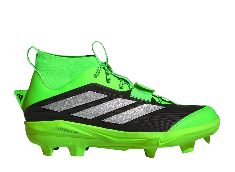アディダス アディゼロ エッジプラス スパイク "チームソーラーグリーン/シルバーメタリック/コアブラック"