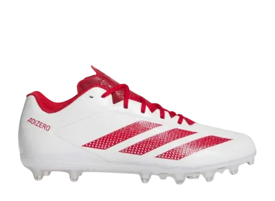 adidas Adizero Electric 2 Football Cleats "Cloud White/Team Power Red"