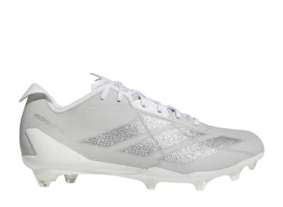 adidas Adizero Electric 2 Football Cleats "Grey Two/Silver Metallic/Cloud White"