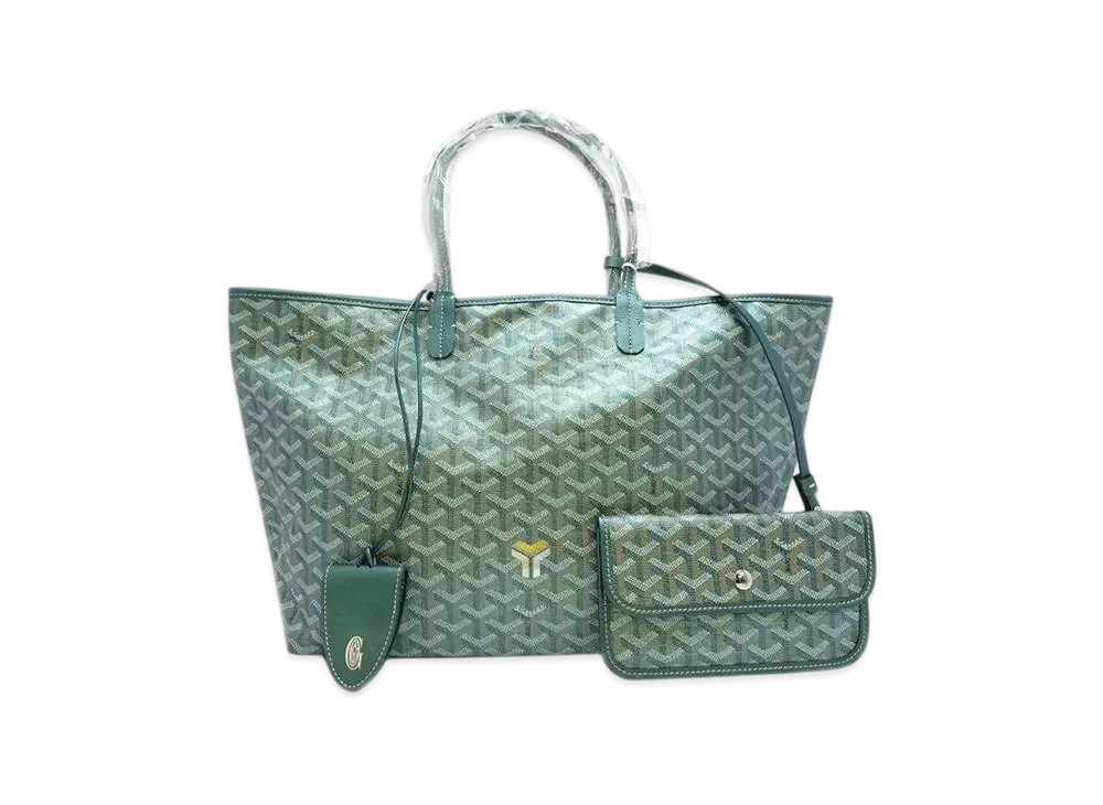 Goyard Saint Louis PM +Croc Bag "Green"