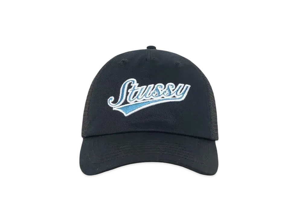 Stussy Low Profile Athletic Trucker Snapback "Black"