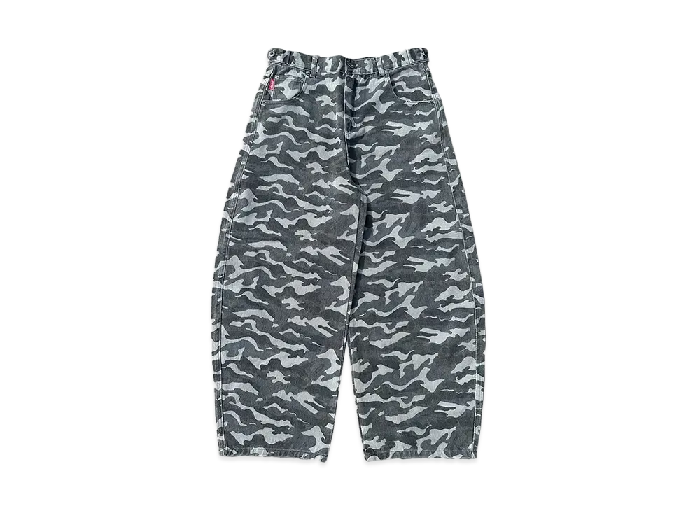 9090 King Logo Assort Ballon Buggy Pants "GRAY CAMO"
