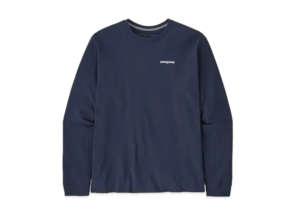Patagonia Men's Long Sleeve P-6 Logo Responsibility "New Navy"