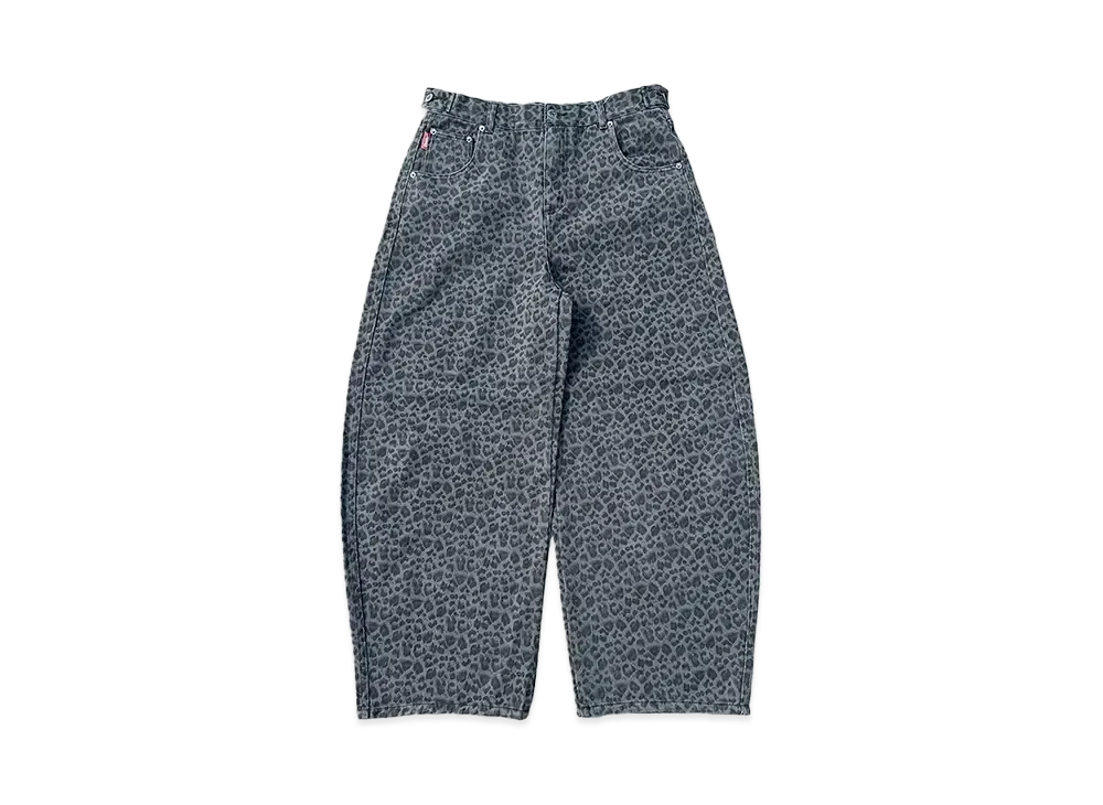 9090 King Logo Assort Ballon Buggy Pants "BLACK LEOPARD"