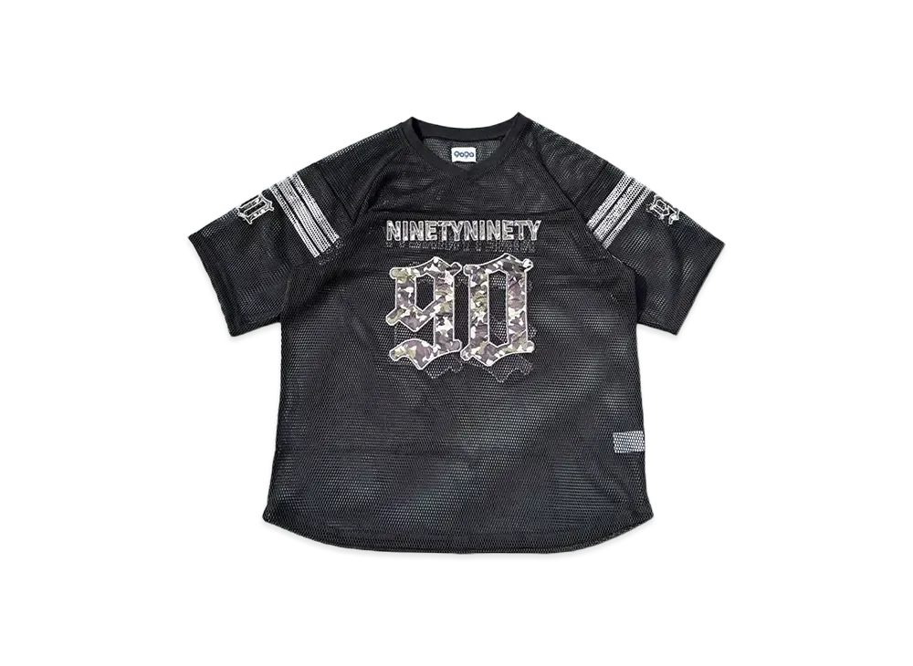 9090 90 Numbering Mesh Jersey "BLACK"