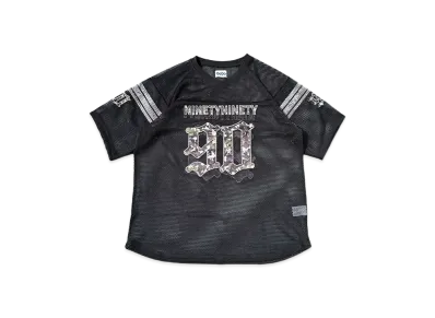 9090 90 Numbering Mesh Jersey "BLACK"