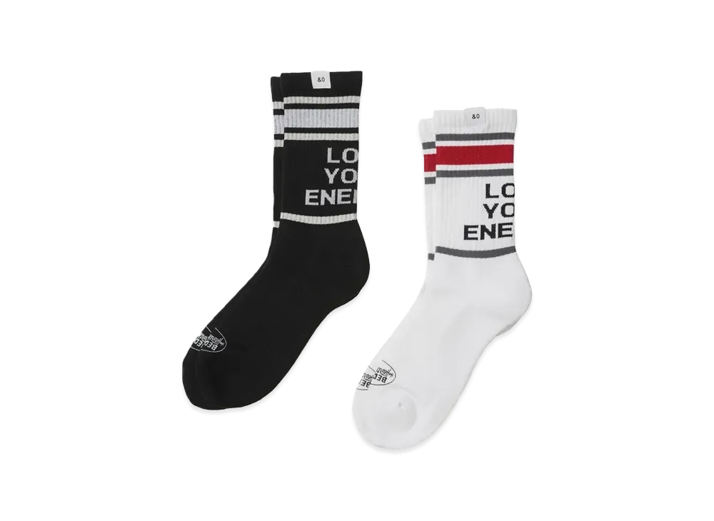 Bedwin & the heartbreakers 2 Pcs PACK JACQUARD SOCKS "LARRY" "BURGUNDY"