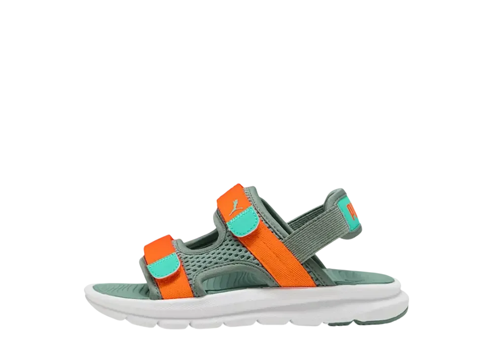 Puma PS Evolve Sandal "Green Moon/Orange Glo/Aquatic"