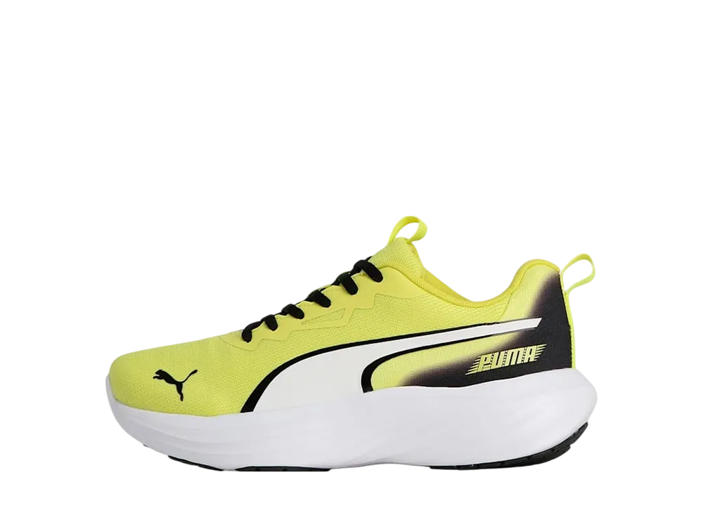 プーマ GS スピードモンスター V5 PL "レモンシャーベット/プーマブラック" (キッズ)